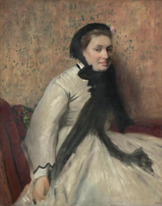 Edgar Degas - Portrait of a Woman in Gray, ca. 1865