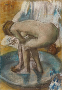 Edgar Degas - Woman Bathing in a Shallow Tub, 1885