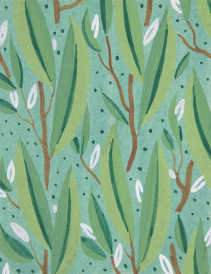 Paul Poiret - Fabric Design with Pussywillows