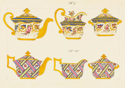 French, 19th century - Porcelain Designs (detail)
