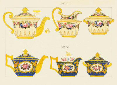 French, 19th century - Porcelain Designs (detail)