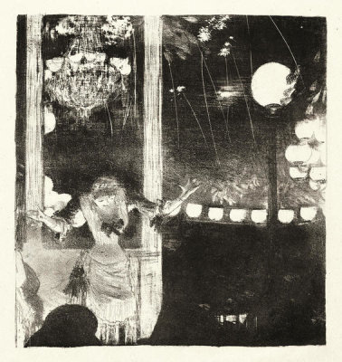 Edgar Degas - Mademoiselle Bécat at the Café des Ambassadeurs, Paris, 1877–78