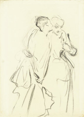 John Singer Sargent - Whispers (Virginie Amélie Avegno Gautreau and a Friend)